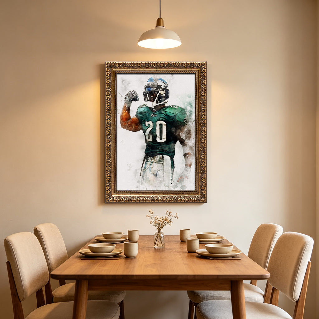Brian Dawkins Art Poster 3 Canvas Wall Art Poster Decor Gift