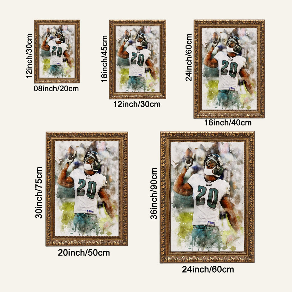 Brian Dawkins Art Poster 9 Canvas Wall Art Poster Decor Gift