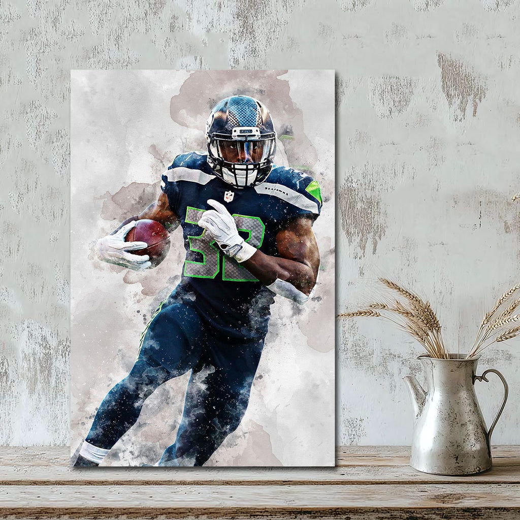 Chris Carson Celebrity Sports Art Poster School Dining Room Decoration 6 Canvas Wall Art Poster Decor Gift