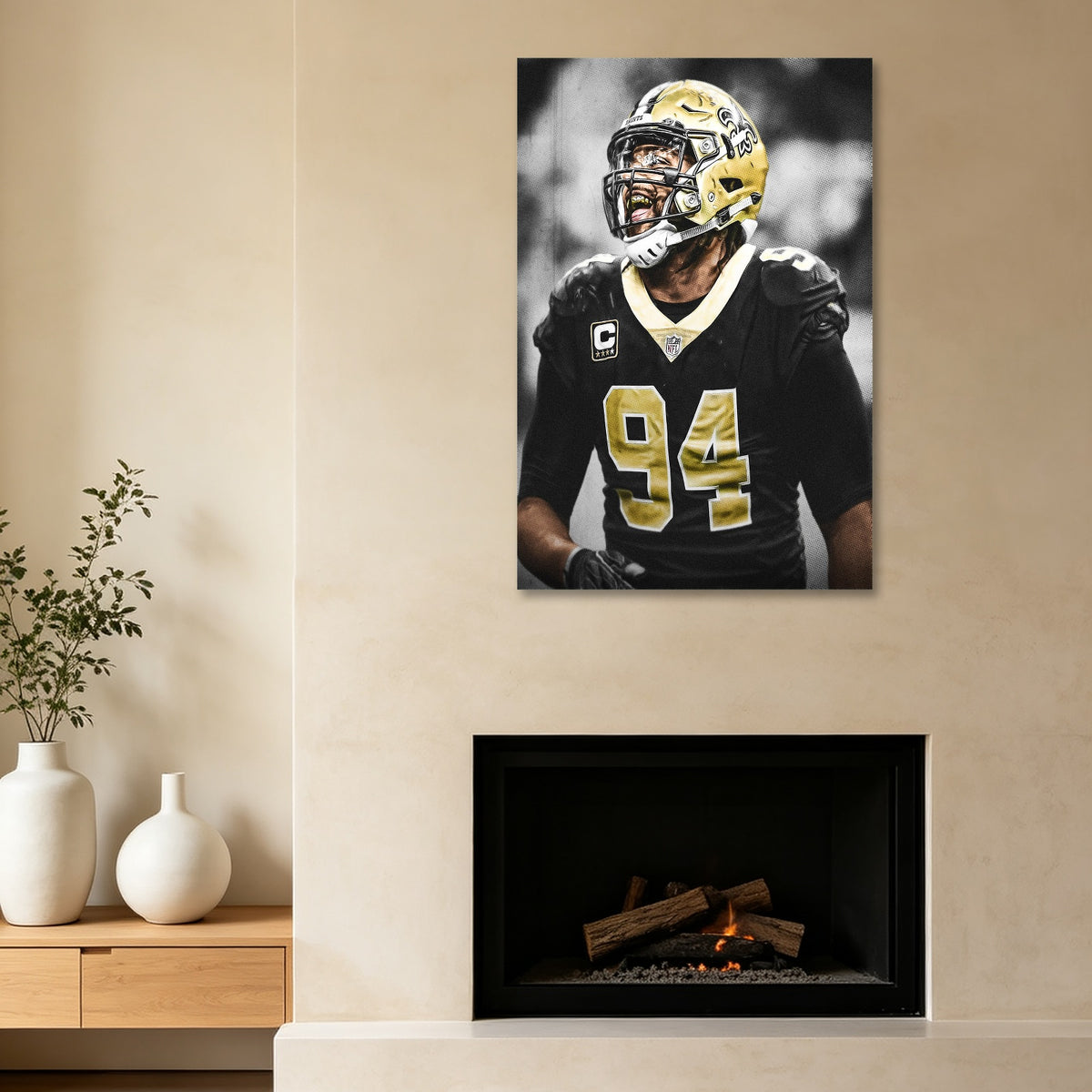 Cameron Jordan Celebrity Sports Art Poster School Dining Room Decoration 1 Canvas Wall Art Poster Decor Gift