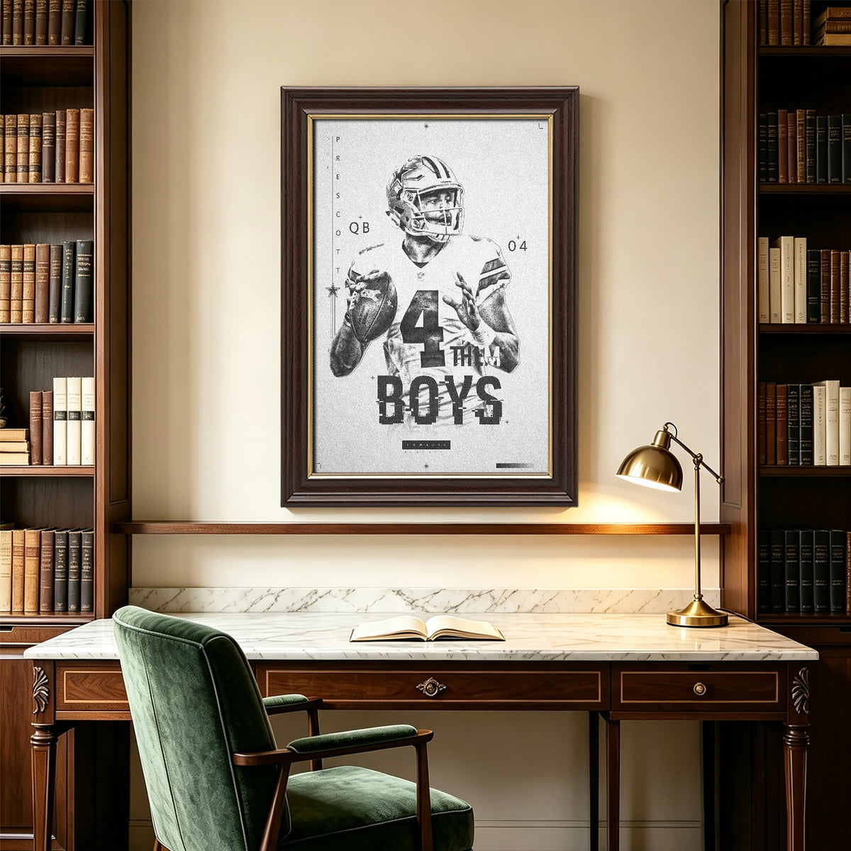 Dak Prescott Celebrity Sports Art Poster School Dining Room Decoration 1 Canvas Wall Art Poster Decor Gift