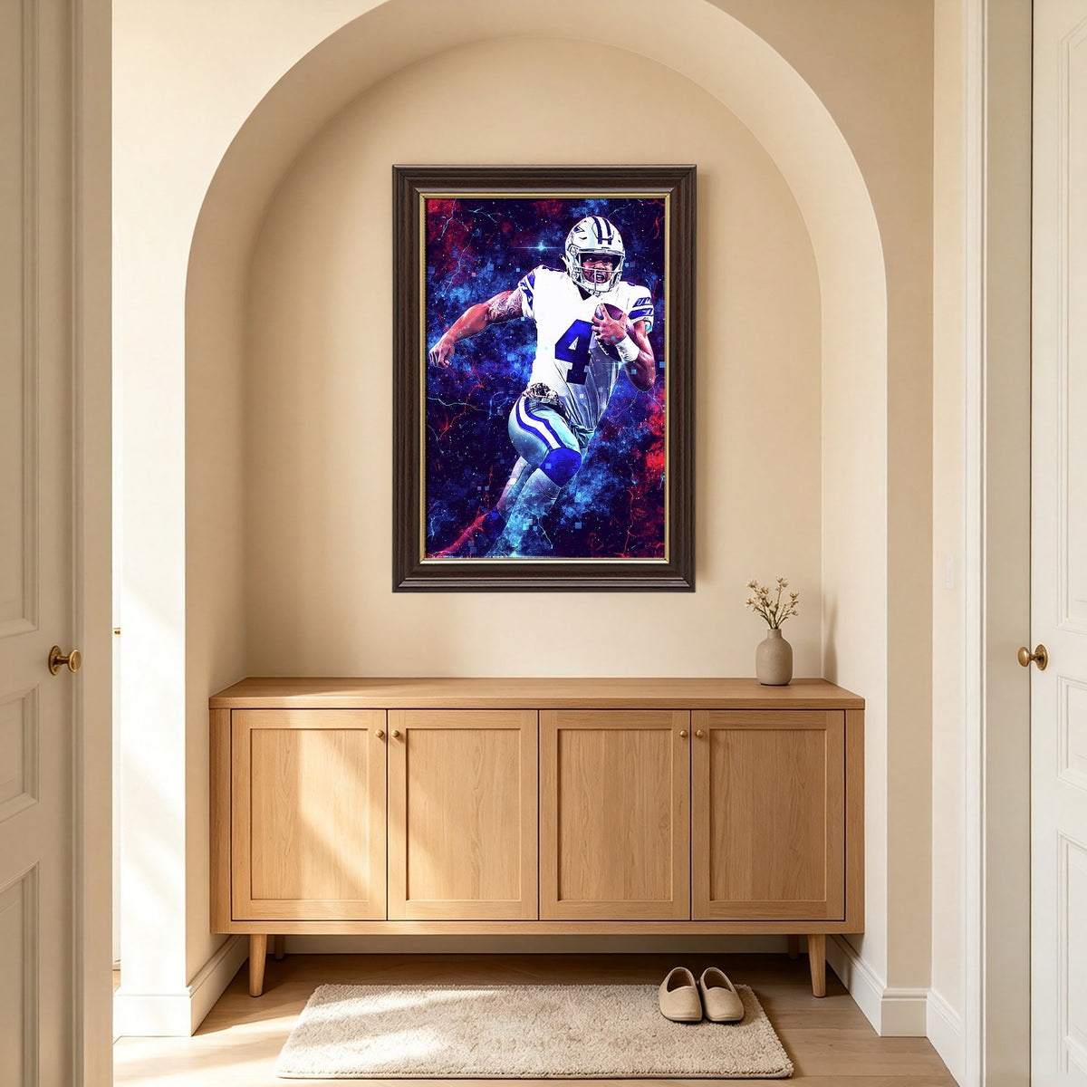Dak Prescott Sports Celebrity Art Deco Poster 1 Canvas Wall Art Poster Decor Gift