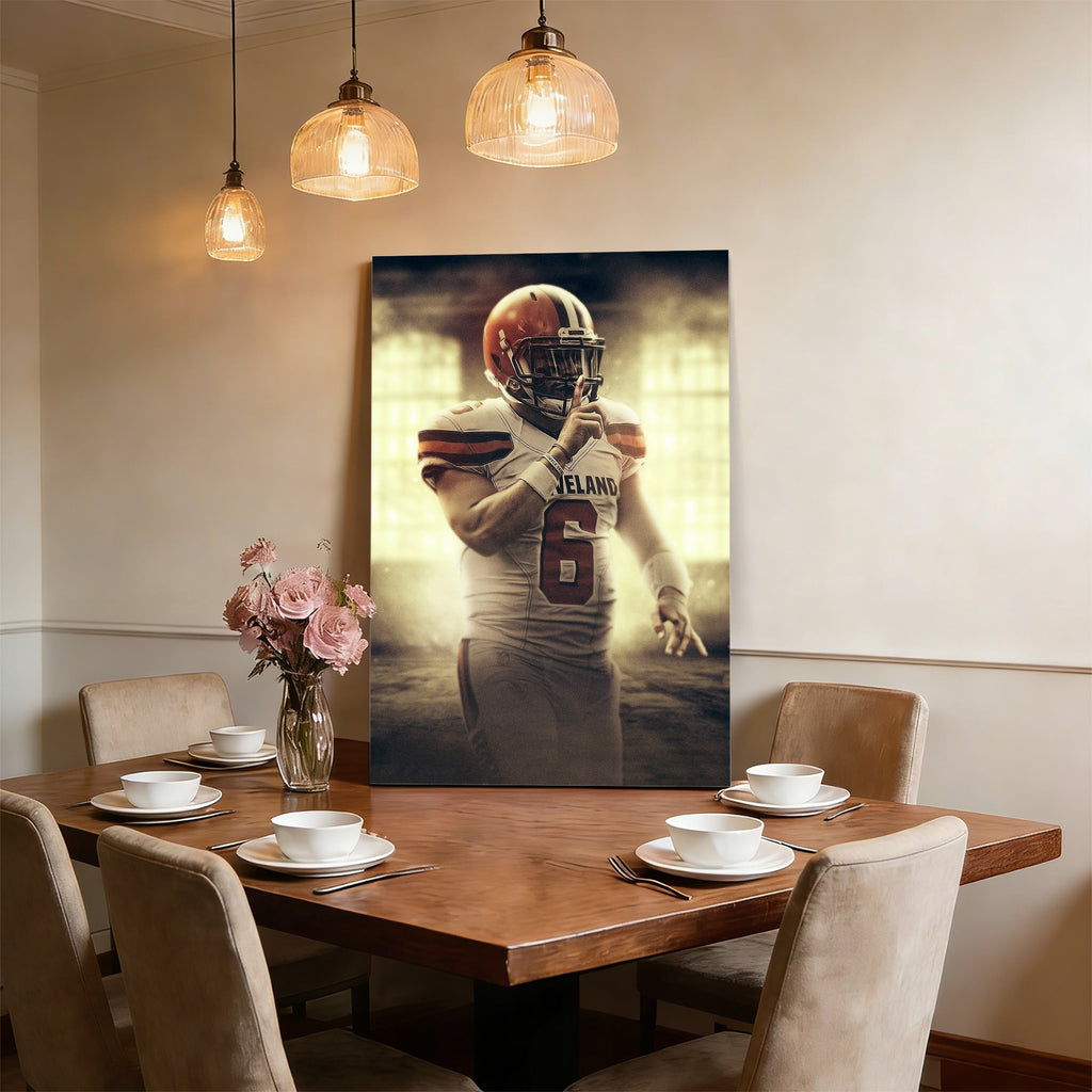Baker Mayfield Art Sports Decorative Poster School Dormitory 2 Canvas Wall Art Poster Decor Gift