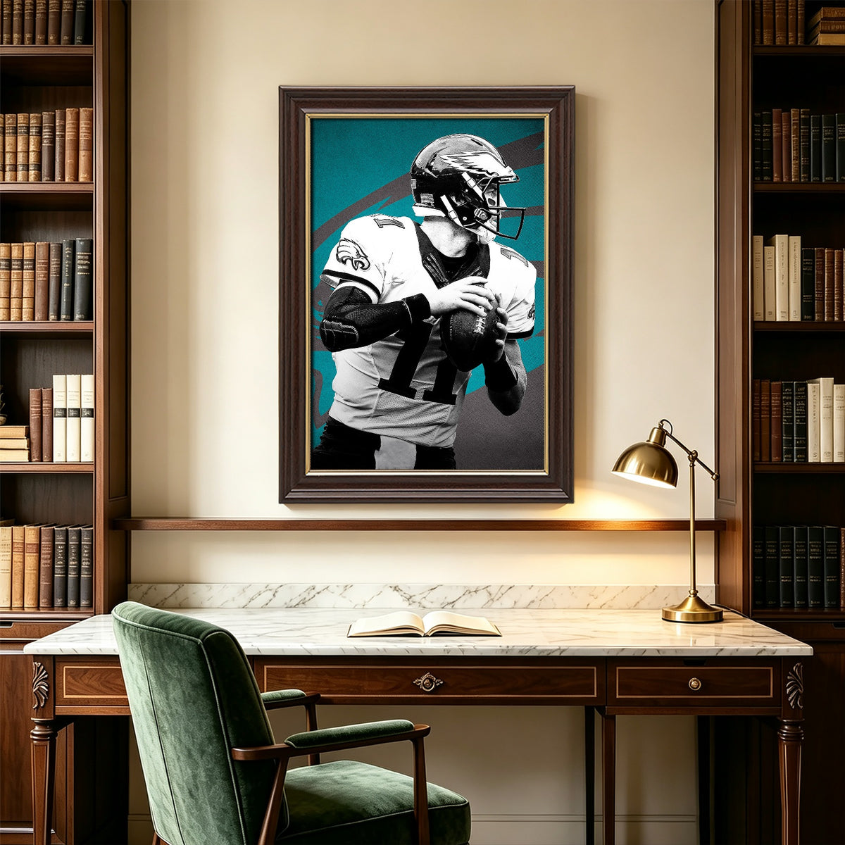 Carson Wentz Celebrity Sports Art Poster School Dining Room Decoration 1 Canvas Wall Art Poster Decor Gift