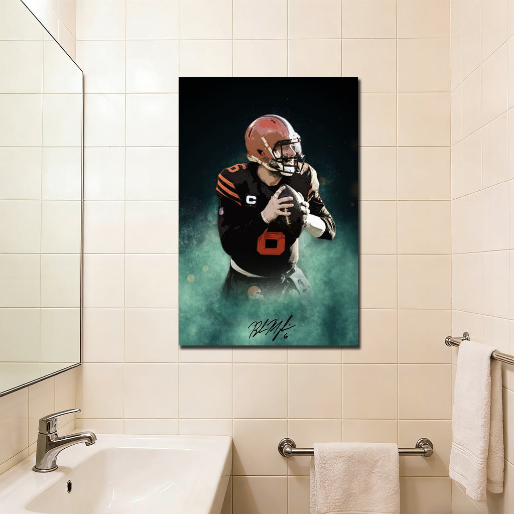 Baker Mayfield Celebrity Sports Art Poster School Dining Room Decoration 11 Canvas Wall Art Poster Decor Gift