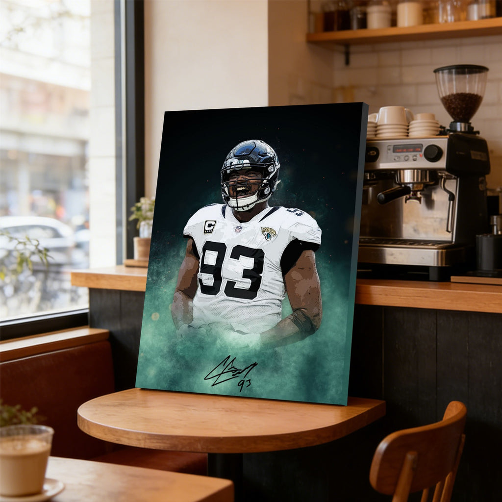 Calais Campbell Celebrity Sports Art Poster School Dining Room Decoration 7 Canvas Wall Art Poster Decor Gift