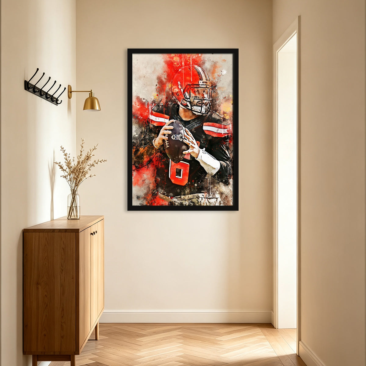 Baker Mayfield Celebrity Sports Art Poster School Dining Room Decoration 10 Canvas Wall Art Poster Decor Gift