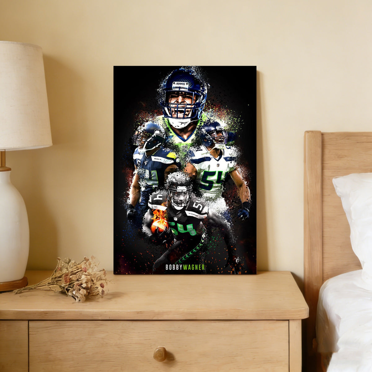 Bobby Wagner Celebrity Sports Art Poster School Dining Room Decoration 9 Canvas Wall Art Poster Decor Gift