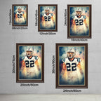 Christian McCaffrey Art Sports Decorative Poster School Dormitory 2 Canvas Wall Art Poster Decor Gift