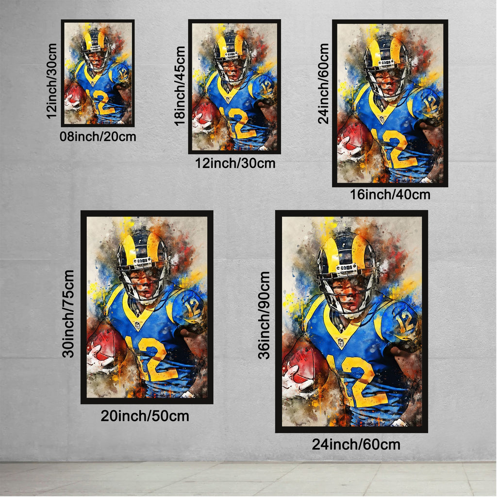 Brandin Cooks Celebrity Sports Art Poster School Dining Room Decoration 2 Canvas Wall Art Poster Decor Gift