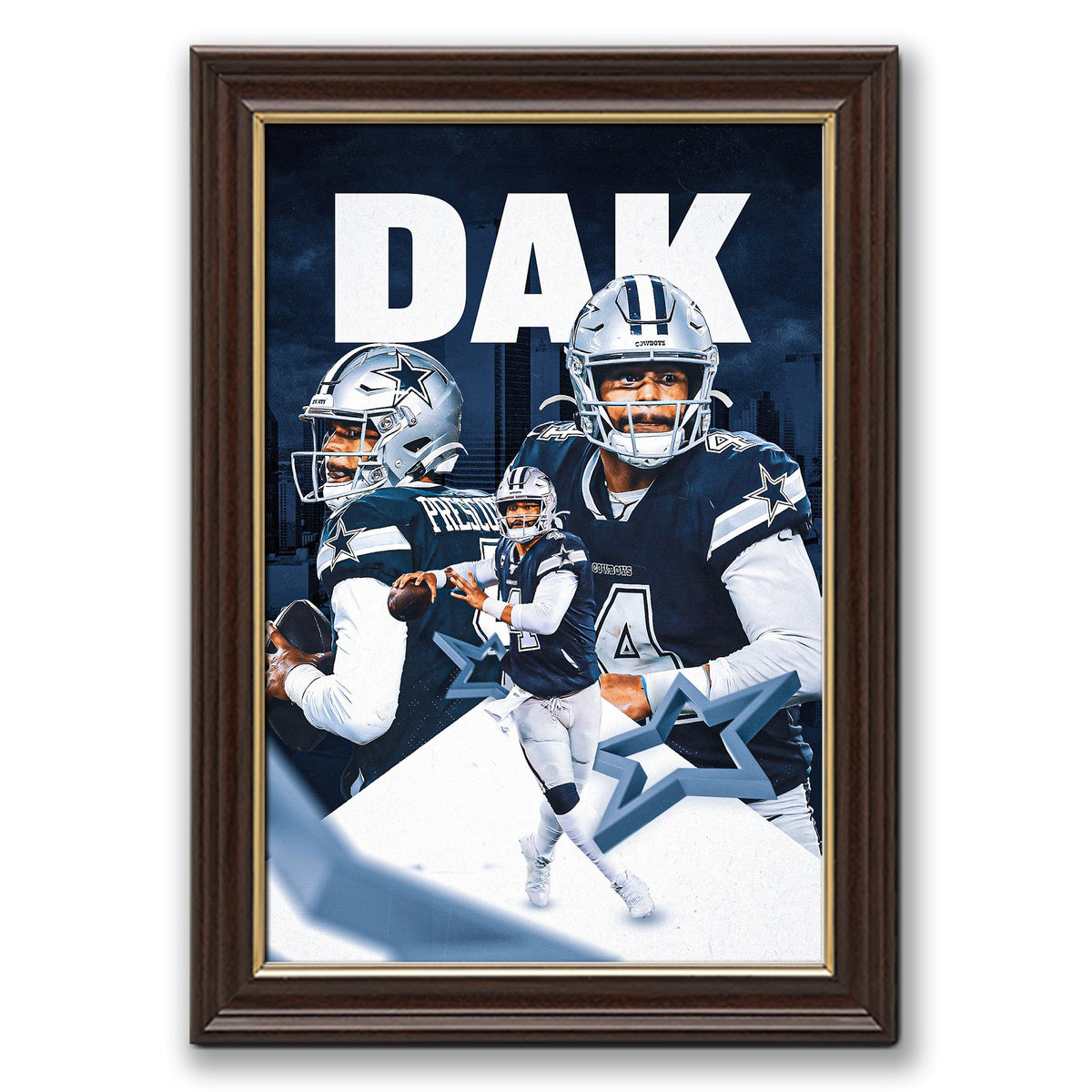 Dak Prescott Sports Celebrity Art Deco Poster 6 Canvas Wall Art Poster Decor Gift
