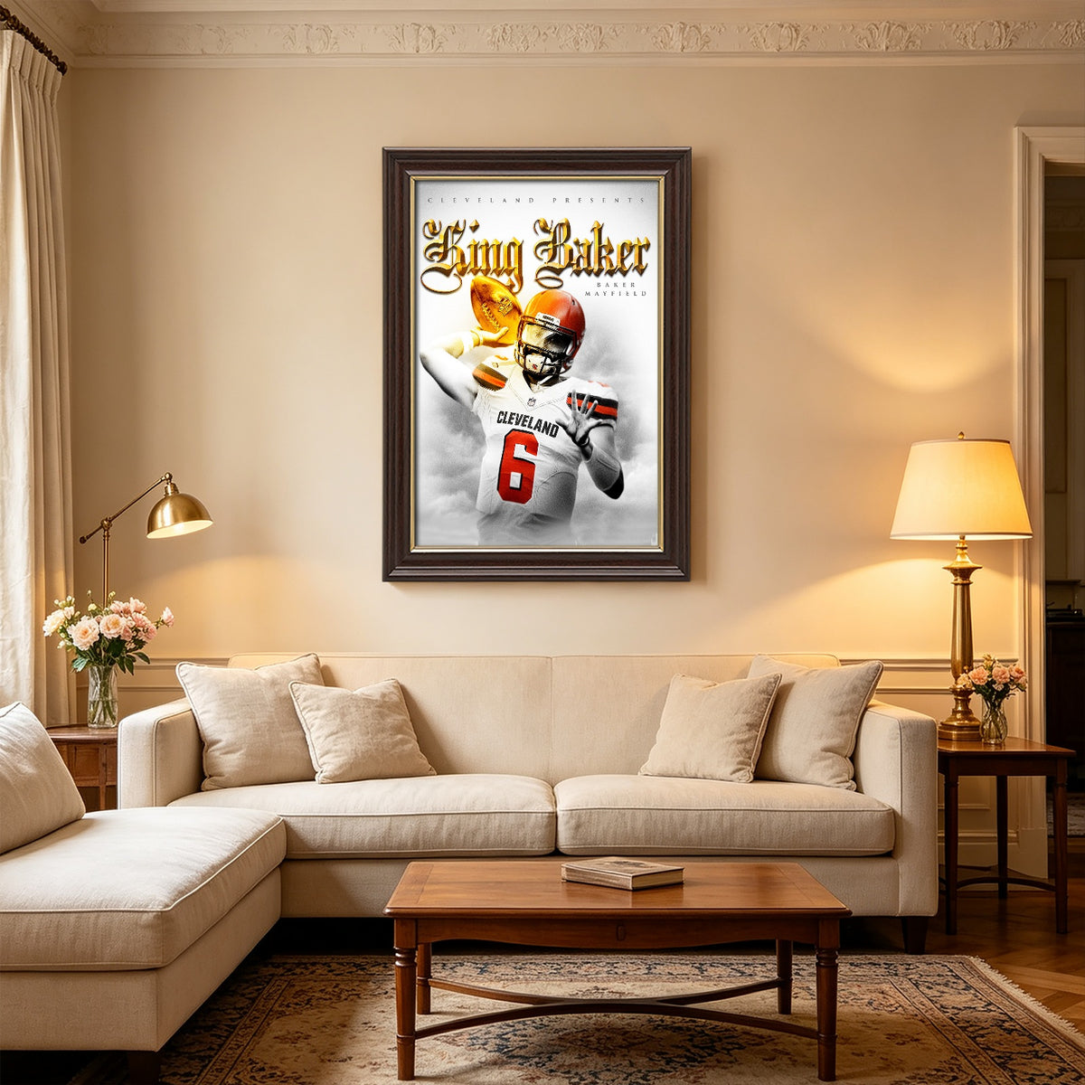 Baker Mayfield Celebrity Sports Art Poster School Dining Room Decoration 4 Canvas Wall Art Poster Decor Gift
