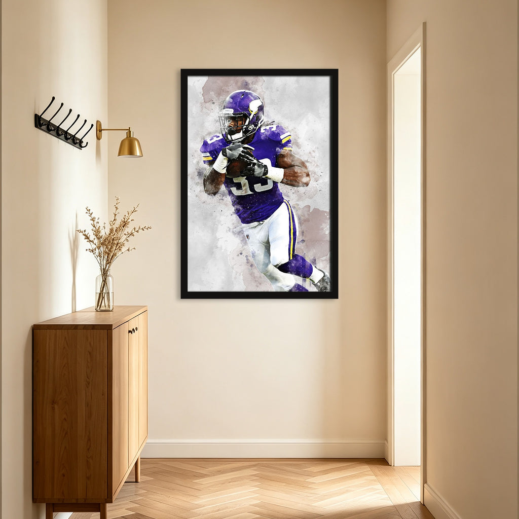 Dalvin Cook Celebrity Sports Art Poster School Dining Room Decoration 3 Canvas Wall Art Poster Decor Gift