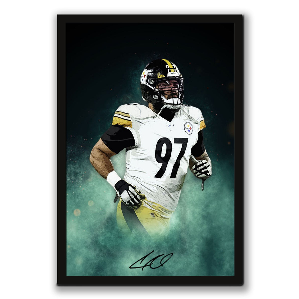 Cameron Heyward Celebrity Sports Art Poster School Dining Room Decoration 4 Canvas Wall Art Poster Decor Gift