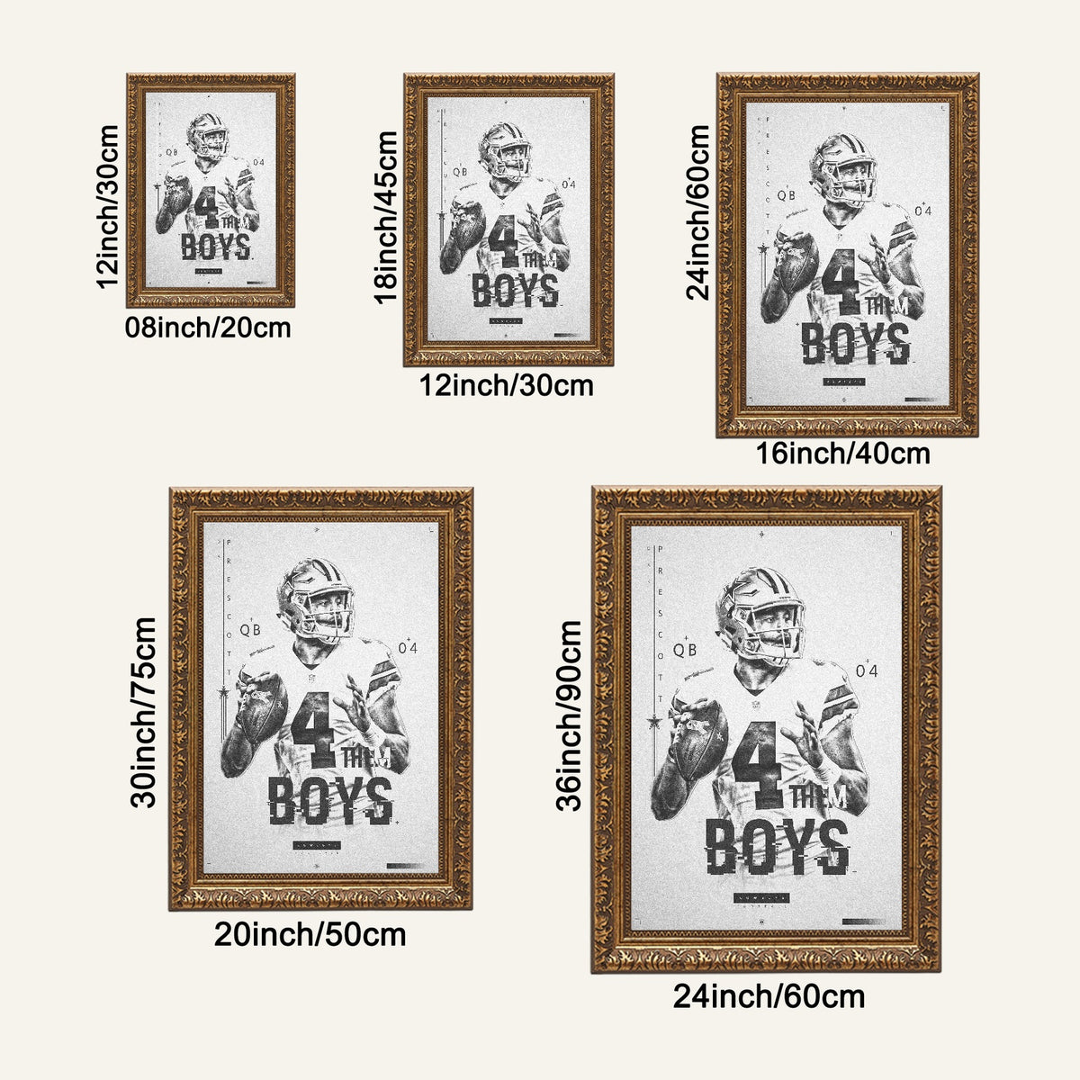 Dak Prescott Celebrity Sports Art Poster School Dining Room Decoration 1 Canvas Wall Art Poster Decor Gift
