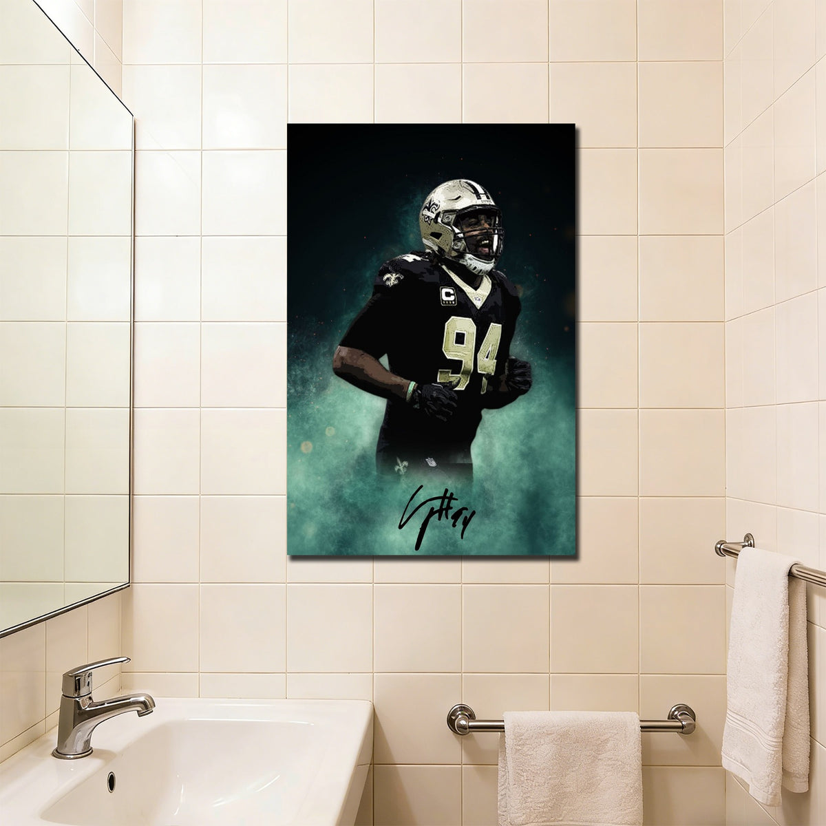 Cameron Jordan Celebrity Sports Art Poster School Dining Room Decoration 5 Canvas Wall Art Poster Decor Gift