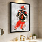 Baker Mayfield Celebrity Sports Art Poster School Dining Room Decoration 8 Canvas Wall Art Poster Decor Gift