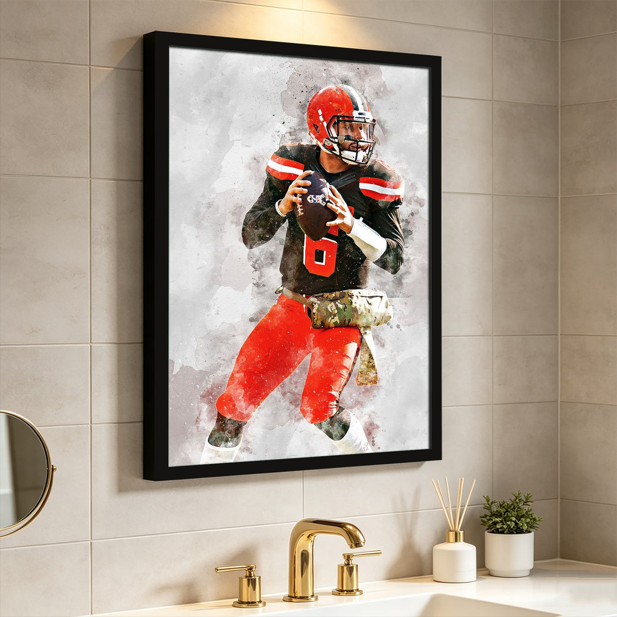 Baker Mayfield Celebrity Sports Art Poster School Dining Room Decoration 8 Canvas Wall Art Poster Decor Gift