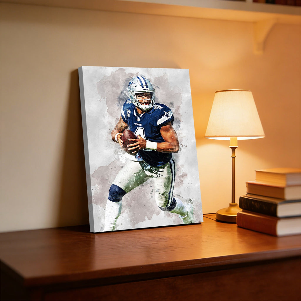 Dak Prescott 1Celebrity Sports Art Poster School Dining Room Decoration 0 Canvas Wall Art Poster Decor Gift