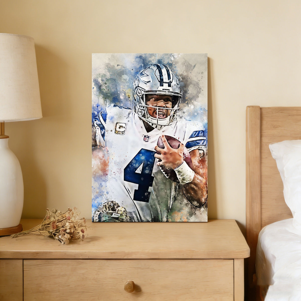 Dak Prescott Celebrity Sports Art Poster School Dining Room Decoration 0 Canvas Wall Art Poster Decor Gift