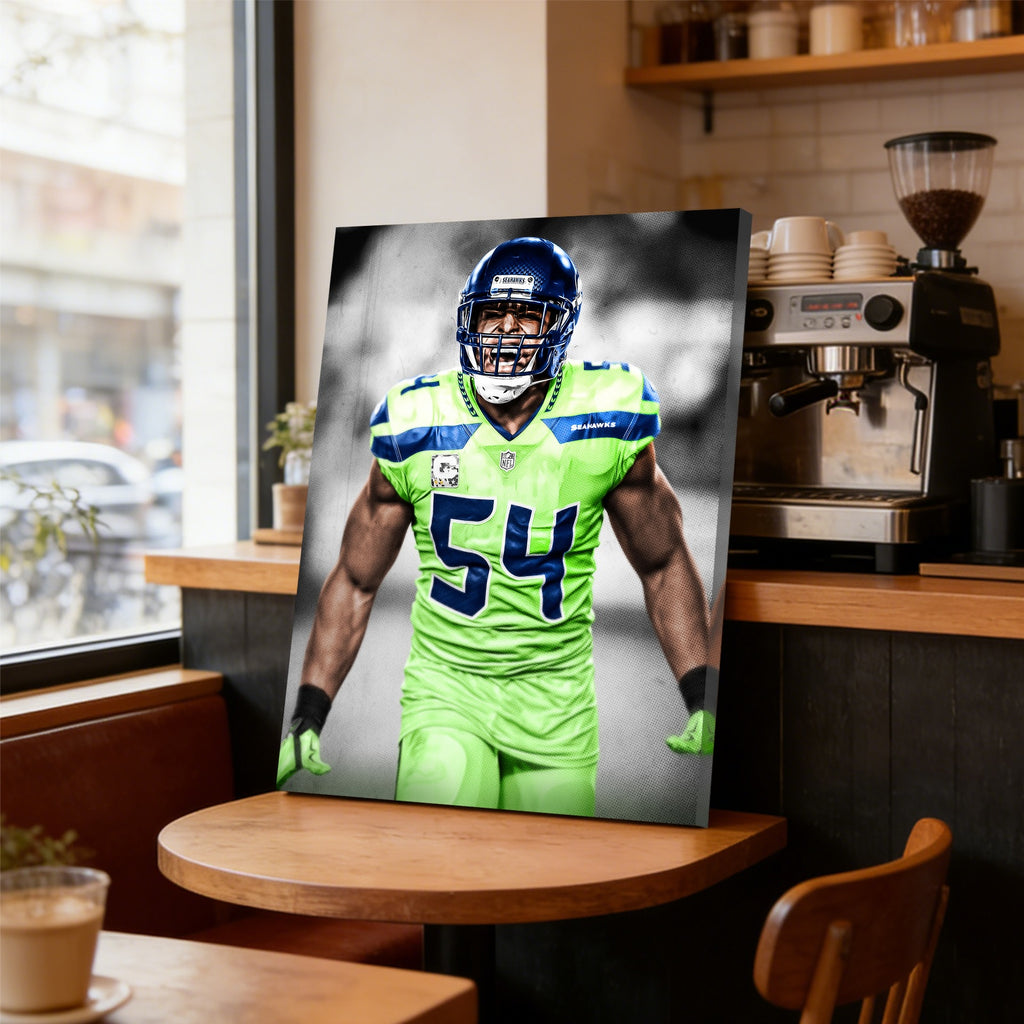 Bobby Wagner Art Sports Decorative Poster School Dormitory 7 Canvas Wall Art Poster Decor Gift