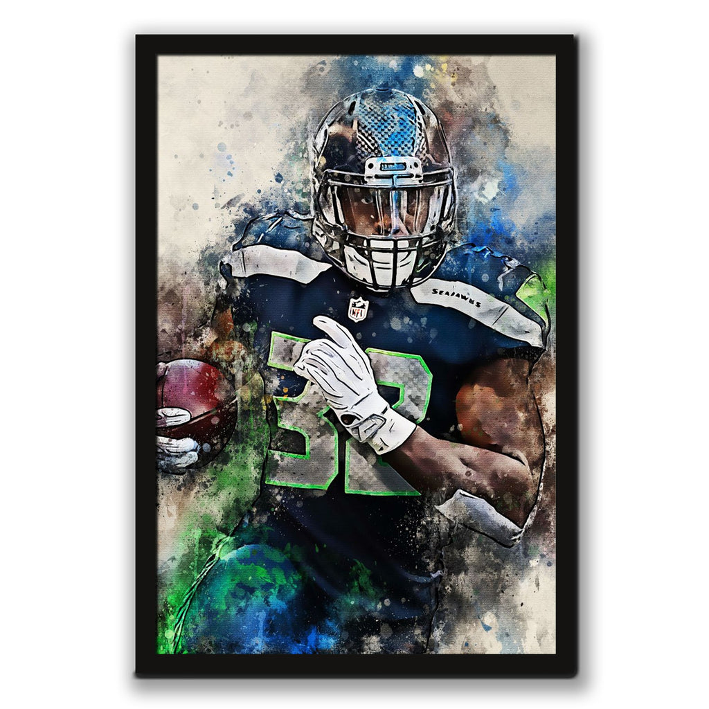 Chris Carson Celebrity Sports Art Poster School Dining Room Decoration 0 Canvas Wall Art Poster Decor Gift