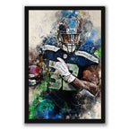 Chris Carson Celebrity Sports Art Poster School Dining Room Decoration 0 Canvas Wall Art Poster Decor Gift