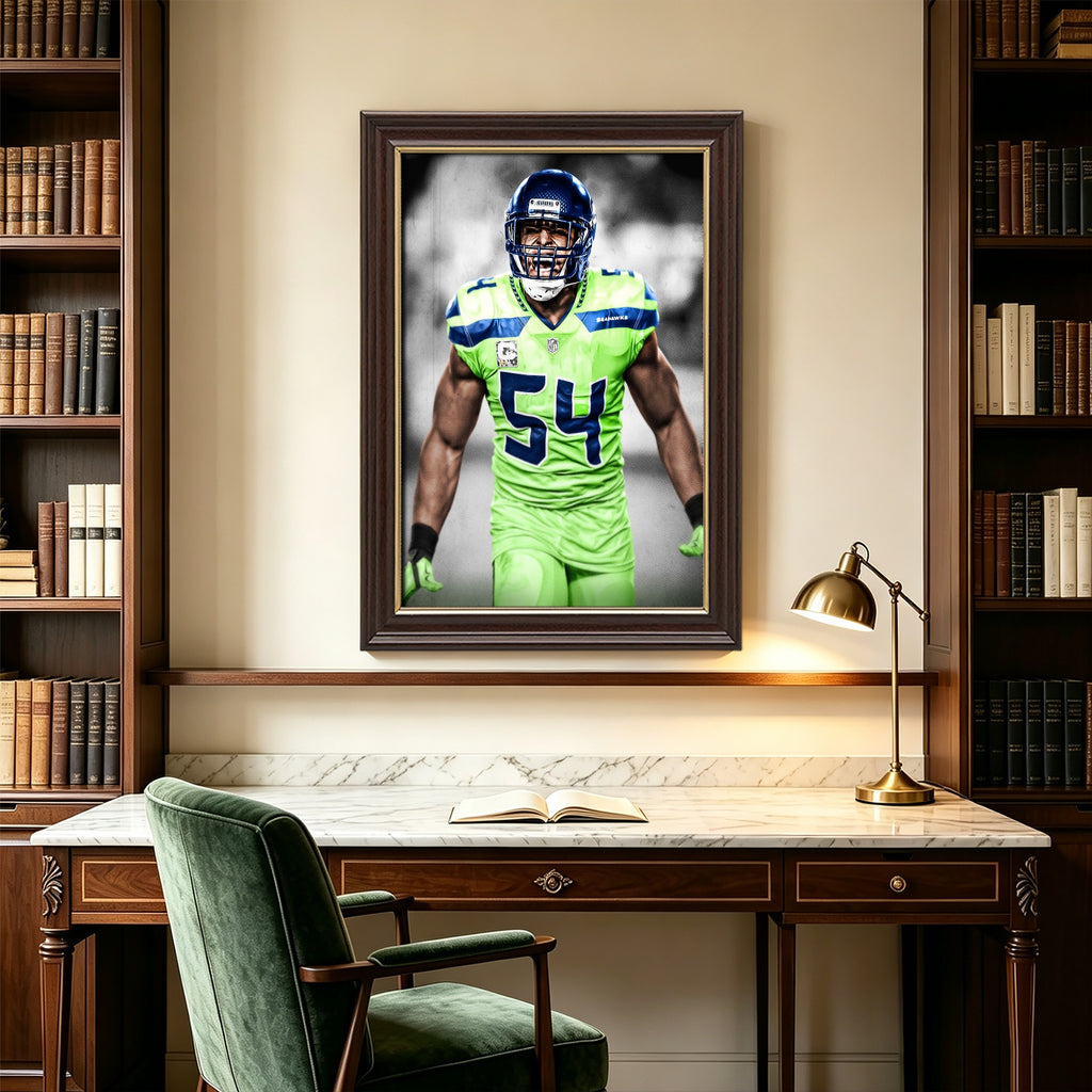 Bobby Wagner Art Sports Decorative Poster School Dormitory 7 Canvas Wall Art Poster Decor Gift
