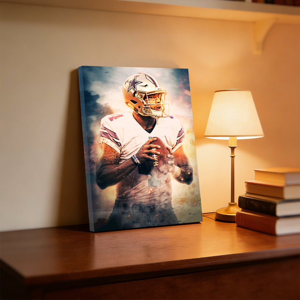 Dak Prescott Celebrity Sports Art Poster School Dining Room Decoration 8 Canvas Wall Art Poster Decor Gift