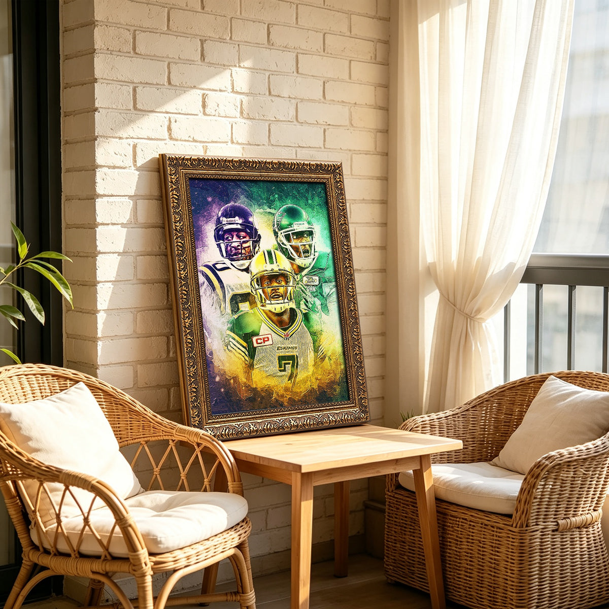 Cris Carter Duron Carter Kenny Stafford Art Sports Decorative Poster School Dormitory 4 Canvas Wall Art Poster Decor Gift