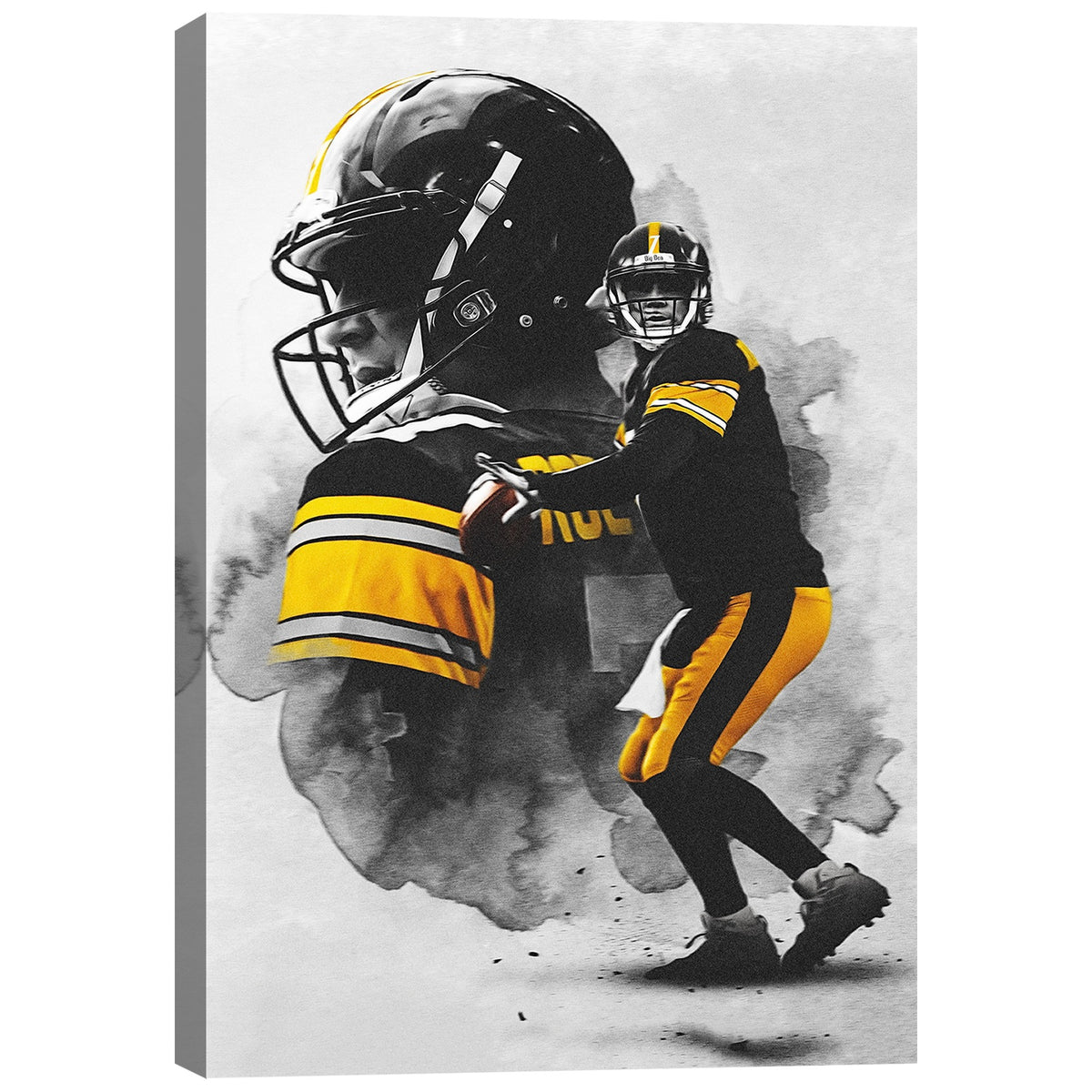 Ben Roethlisberger Art Sports Decorative Poster School Dormitory 4 Canvas Wall Art Poster Decor Gift