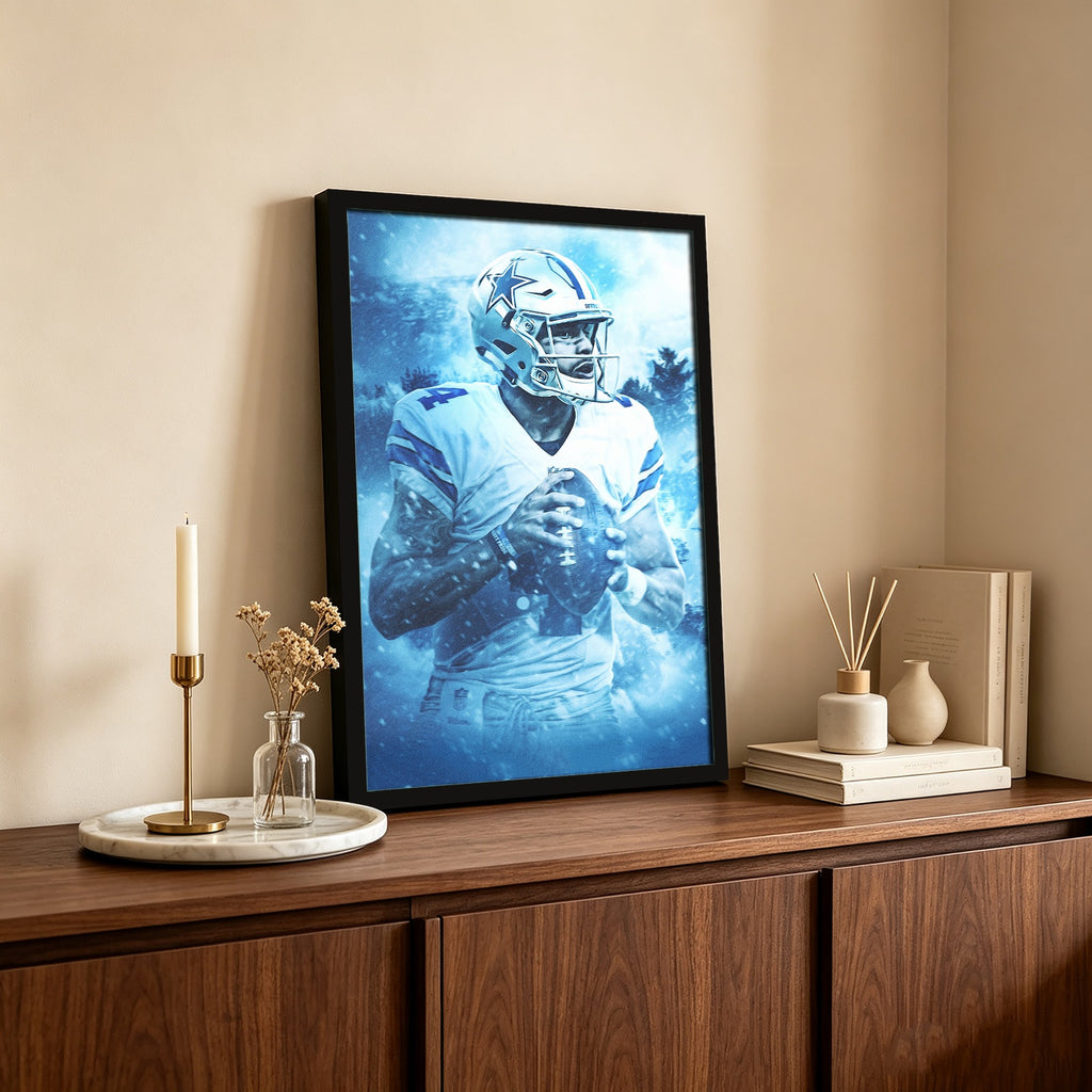 Dak Prescott Art Sports Decorative Poster School Dormitory 7 Canvas Wall Art Poster Decor Gift