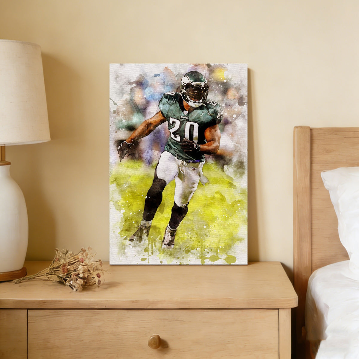 Brian Dawkins Art Poster 2 Canvas Wall Art Poster Decor Gift
