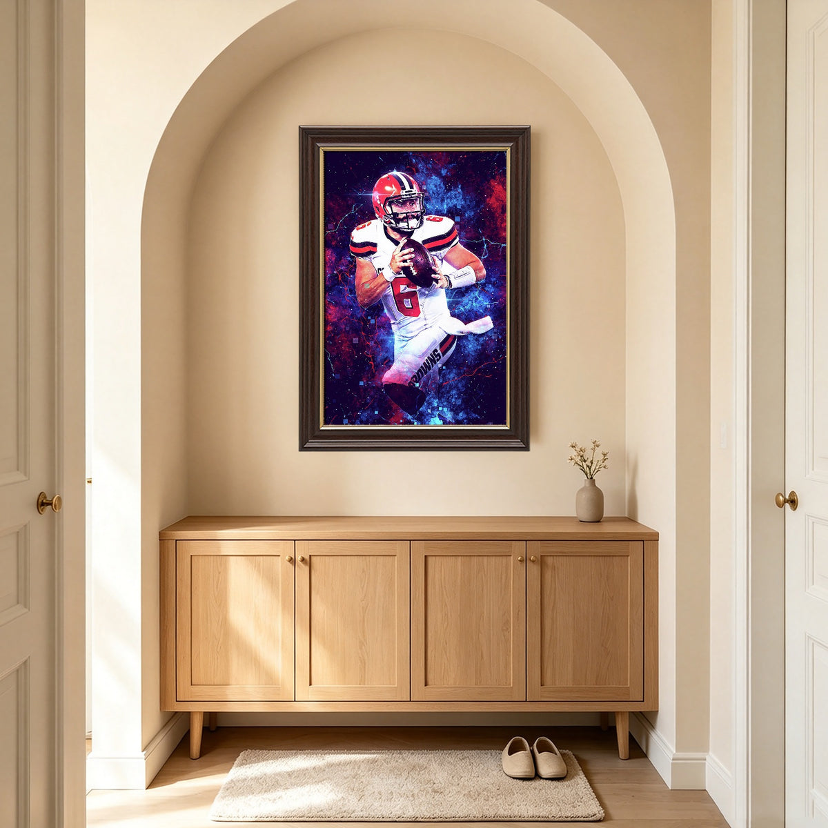 Baker Mayfield Sports Celebrity Art Deco Poster 1 Canvas Wall Art Poster Decor Gift