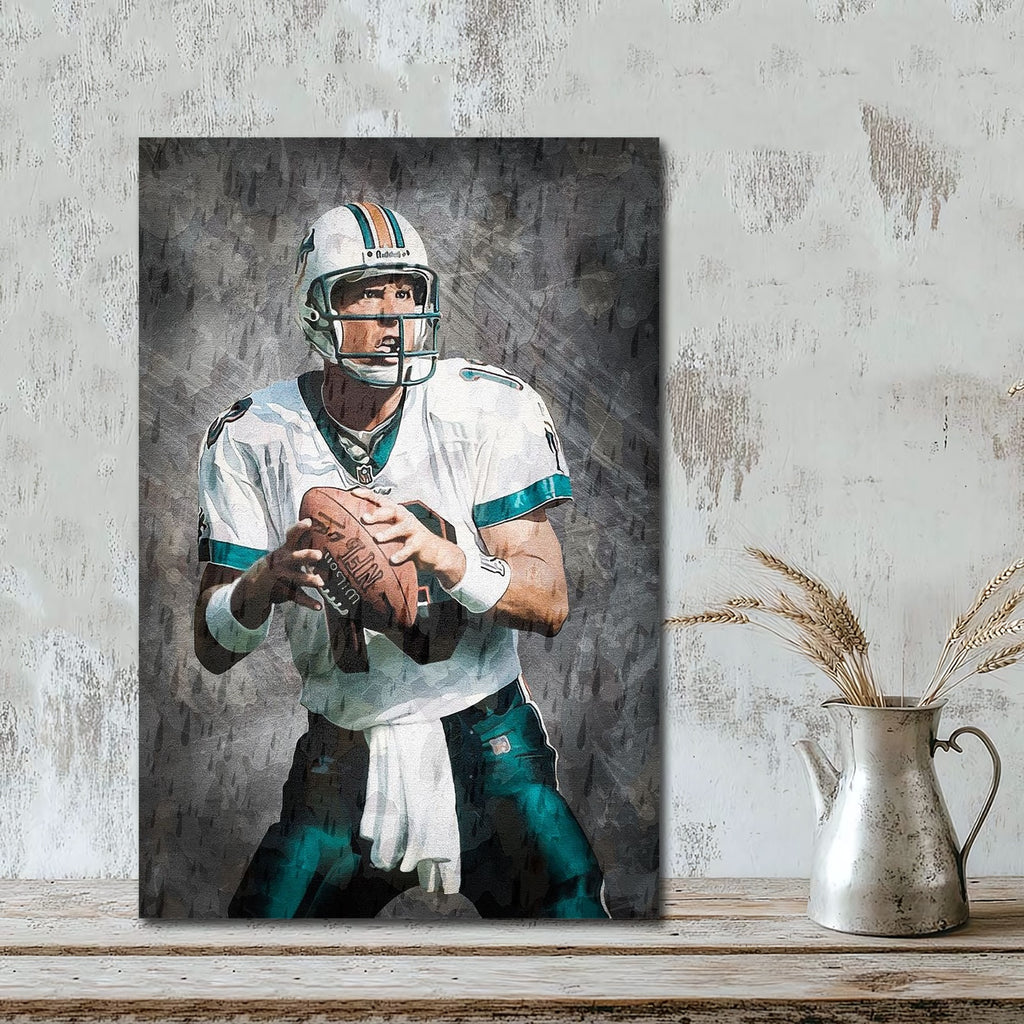 Dan Marino Celebrity Sports Art Poster School Dining Room Decoration 0 Canvas Wall Art Poster Decor Gift
