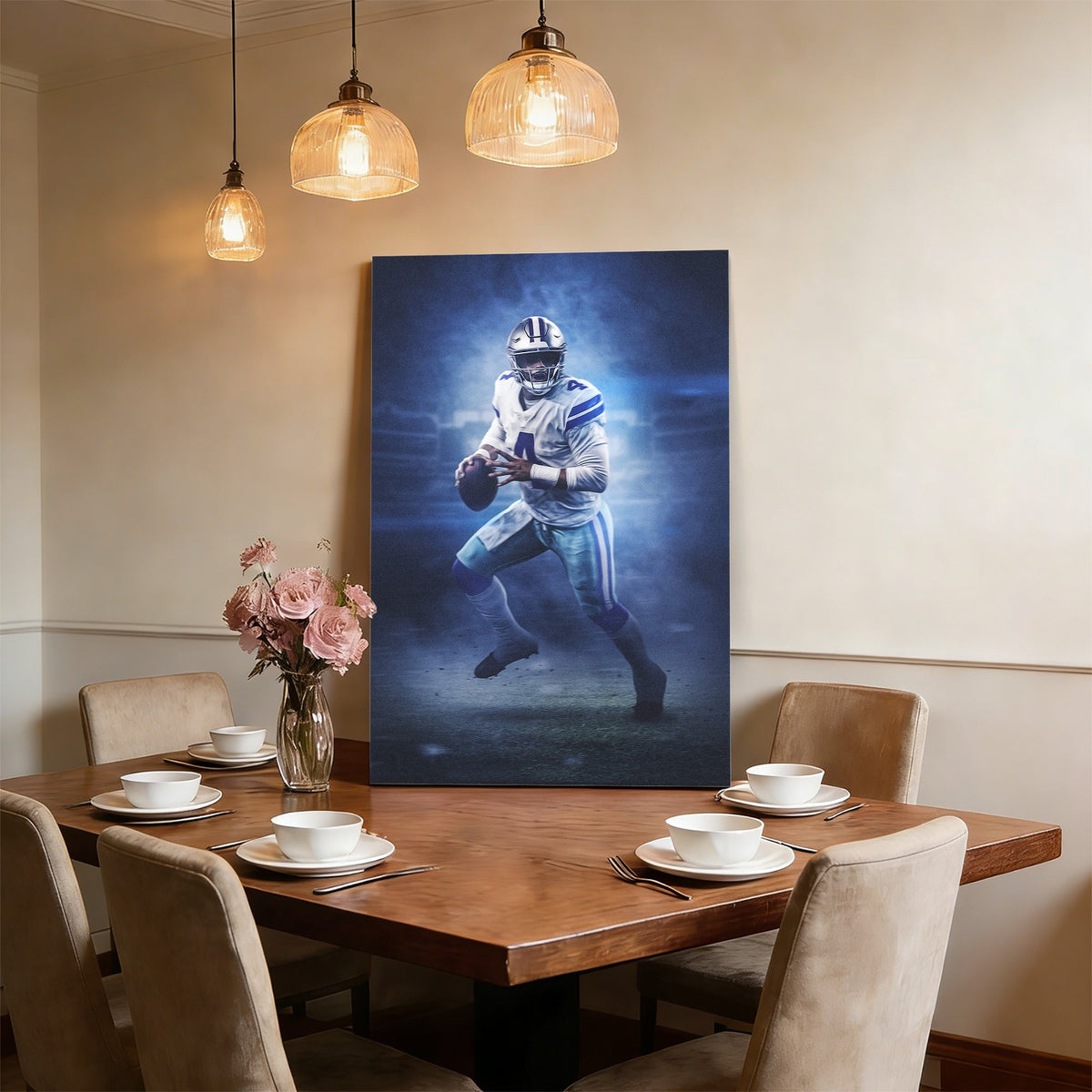 Dak Prescott 1Art Sports Decorative Poster School Dormitory 1 Canvas Wall Art Poster Decor Gift