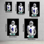 Dak Prescott Art Poster 1 Canvas Wall Art Poster Decor Gift