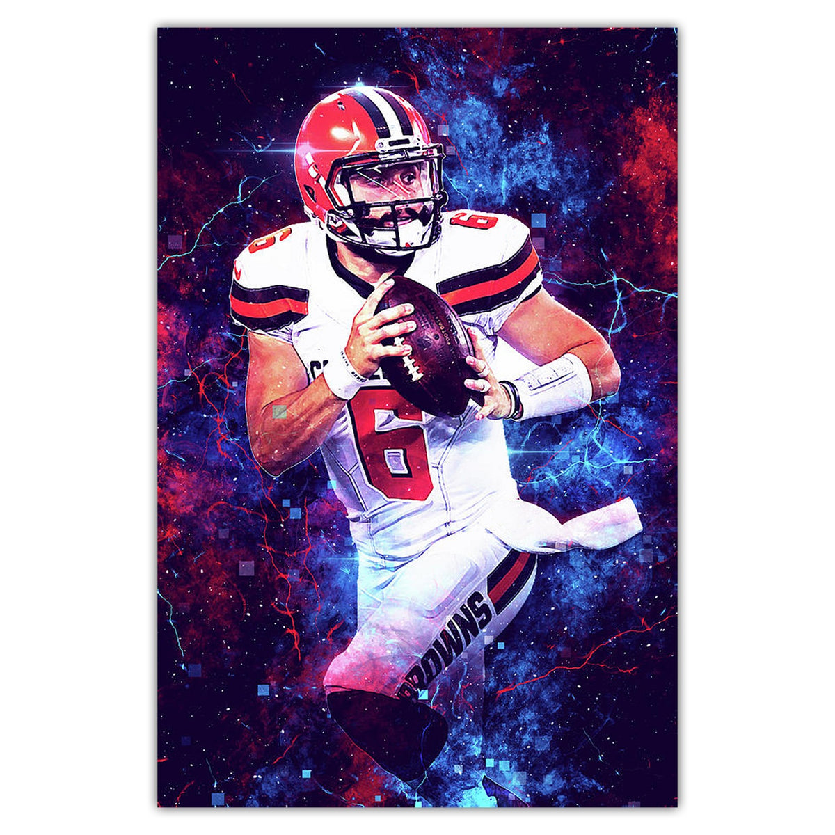Baker Mayfield Sports Celebrity Art Deco Poster 1 Canvas Wall Art Poster Decor Gift
