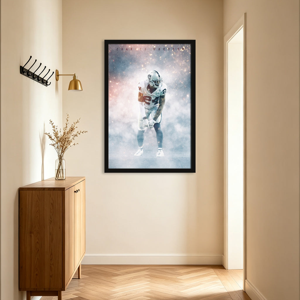 Charles Woodson Celebrity Sports Art Poster School Dining Room Decoration 3 Canvas Wall Art Poster Decor Gift