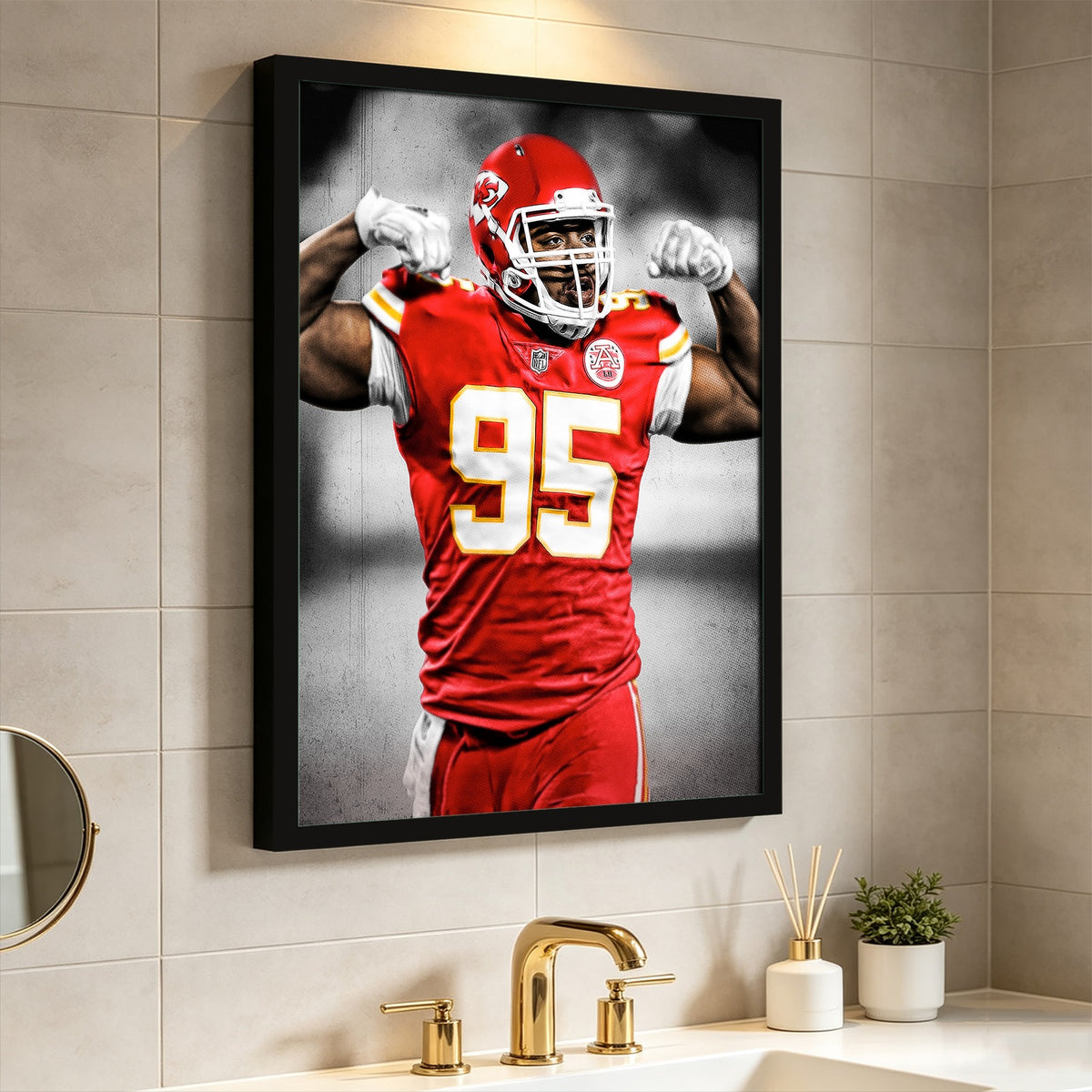 Chris Jones Art Sports Decorative Poster School Dormitory 7 Canvas Wall Art Poster Decor Gift