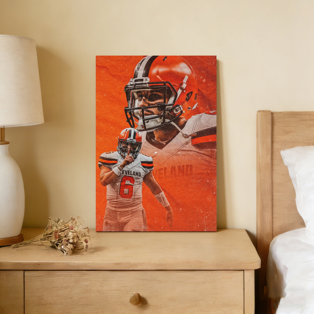 Baker Mayfield Sports Celebrity Art Deco Poster 7 Canvas Wall Art Poster Decor Gift