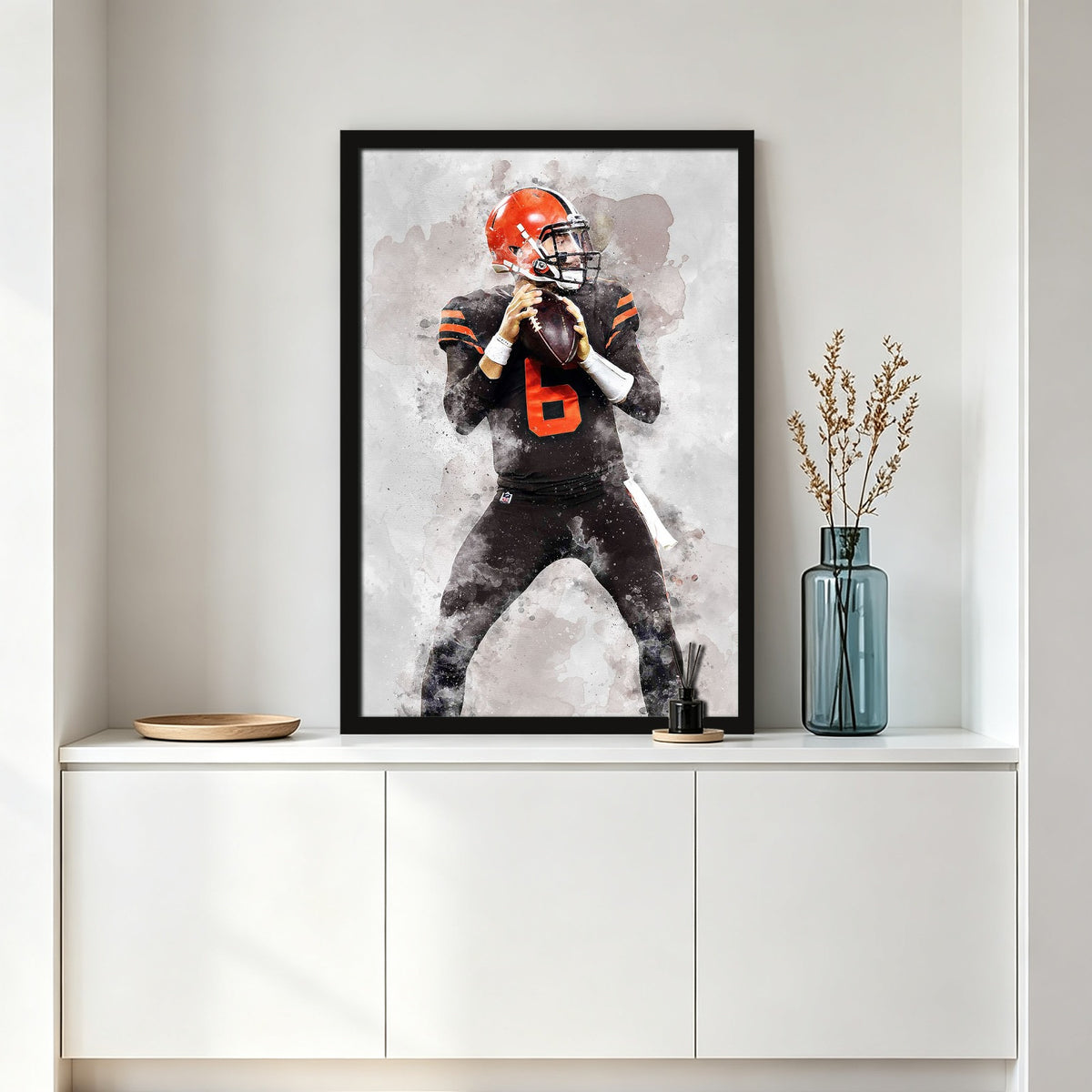 Baker Mayfield Celebrity Sports Art Poster School Dining Room Decoration 6 Canvas Wall Art Poster Decor Gift