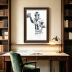 Carson Wentz Art Sports Decorative Poster School Dormitory 9 Canvas Wall Art Poster Decor Gift