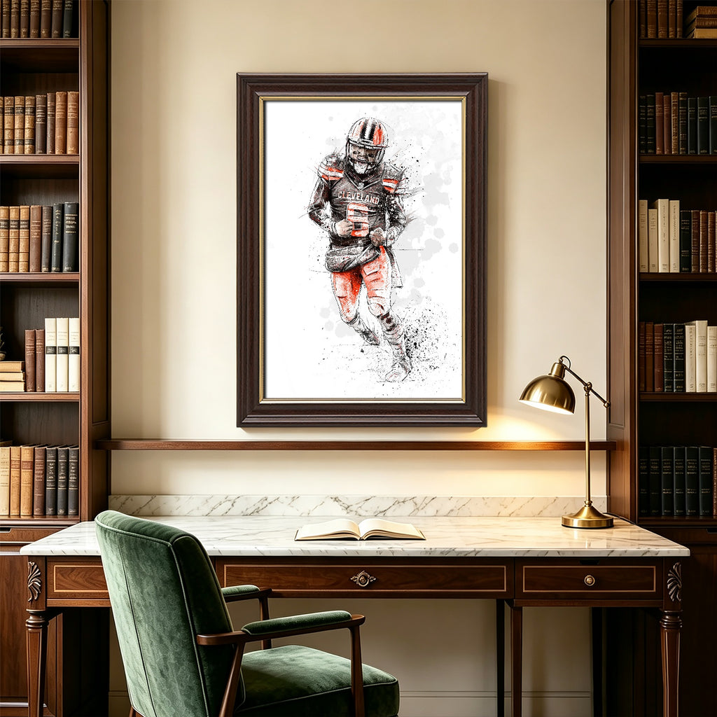 Baker Mayfield Art Sports Decorative Poster School Dormitory 0 Canvas Wall Art Poster Decor Gift