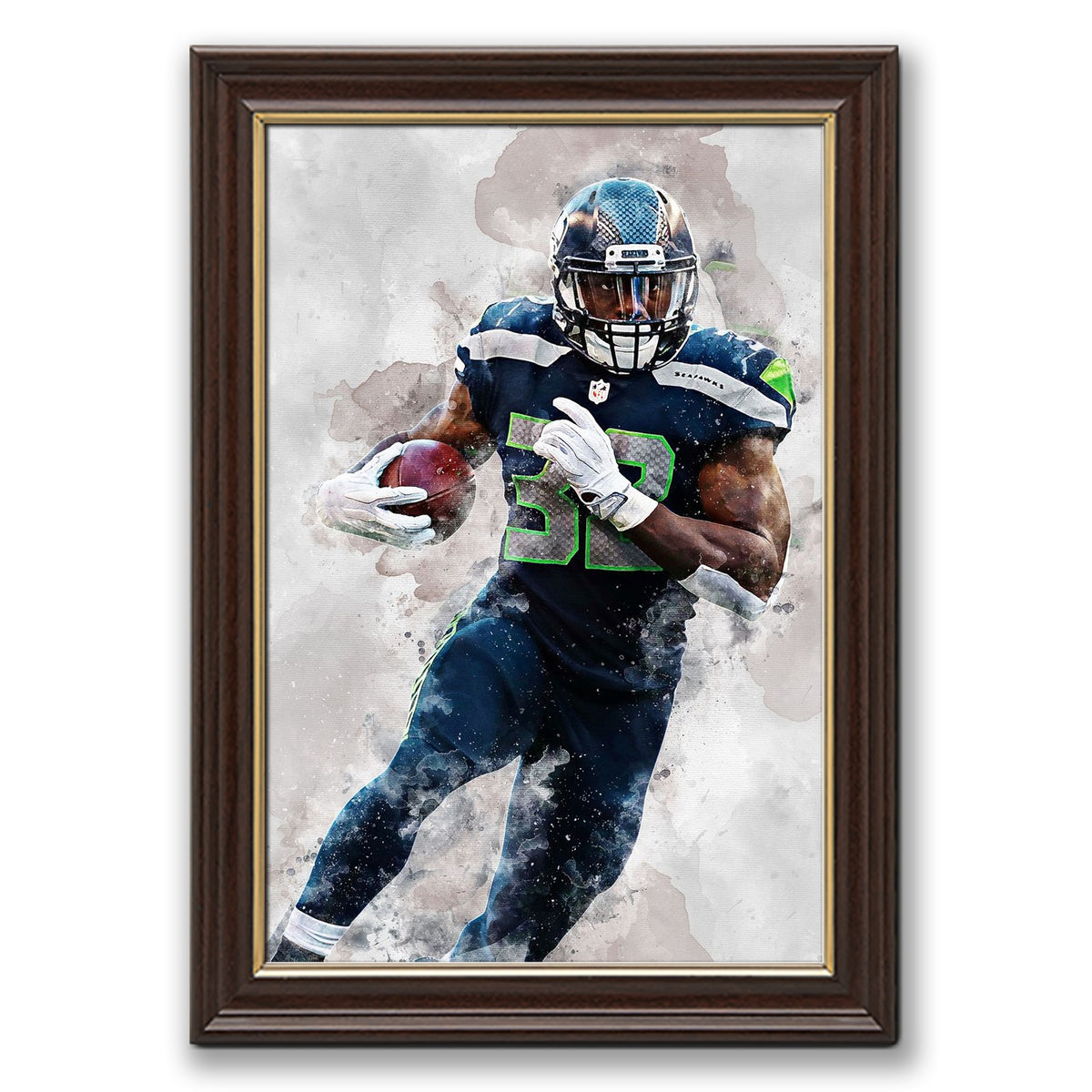 Chris Carson Celebrity Sports Art Poster School Dining Room Decoration 6 Canvas Wall Art Poster Decor Gift
