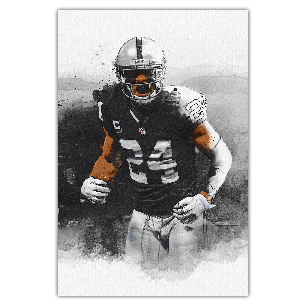 Charles Woodson Art Sports Decorative Poster School Dormitory 2 Canvas Wall Art Poster Decor Gift