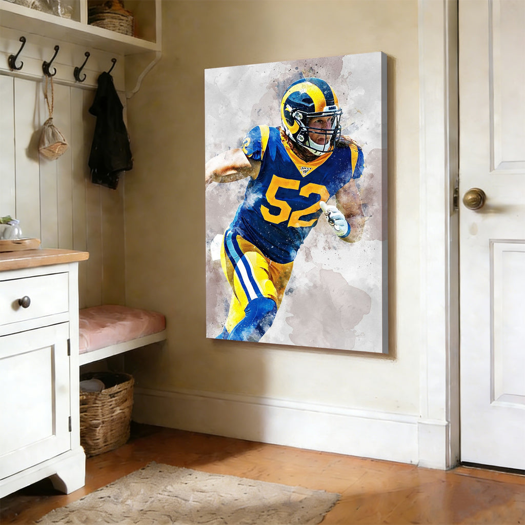 Clay Matthews Celebrity Sports Art Poster School Dining Room Decoration 3 Canvas Wall Art Poster Decor Gift