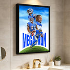 Calvin Johnson Celebrity Sports Art Poster School Dining Room Decoration 6 Canvas Wall Art Poster Decor Gift