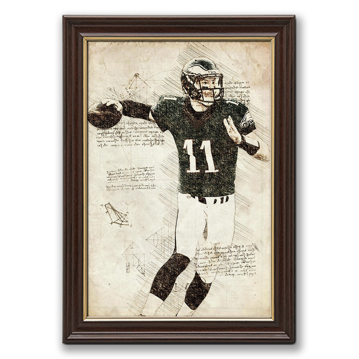Carson Wentz Sports Celebrity Art Deco Poster 4 Canvas Wall Art Poster Decor Gift