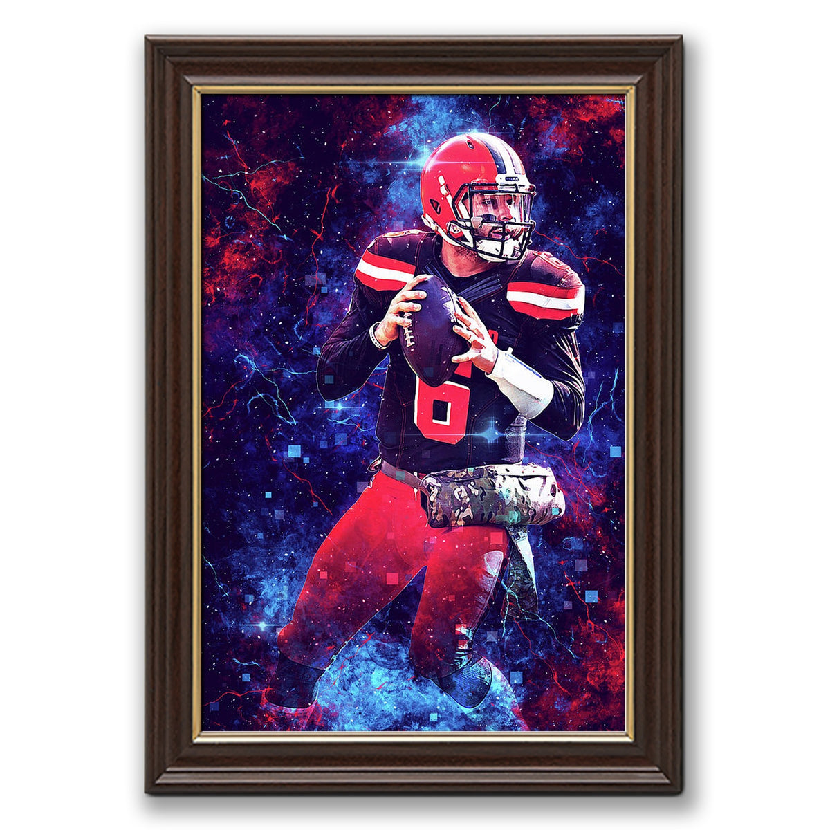 Baker Mayfield Sports Celebrity Art Deco Poster 3 Canvas Wall Art Poster Decor Gift